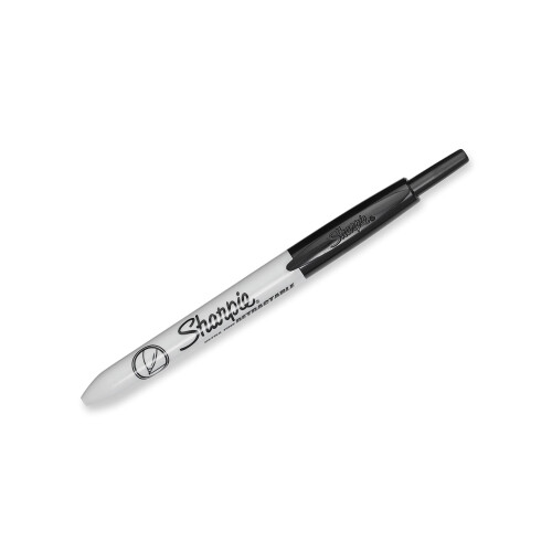 Sharpie Sharpie Retractable Permanent Markers, Ultra Fine Point, Black, 12 Count 2