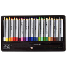 KOH-I-NOOR 8284 Aquarell Coloured Fine Wax Pastels (Pack of 24)