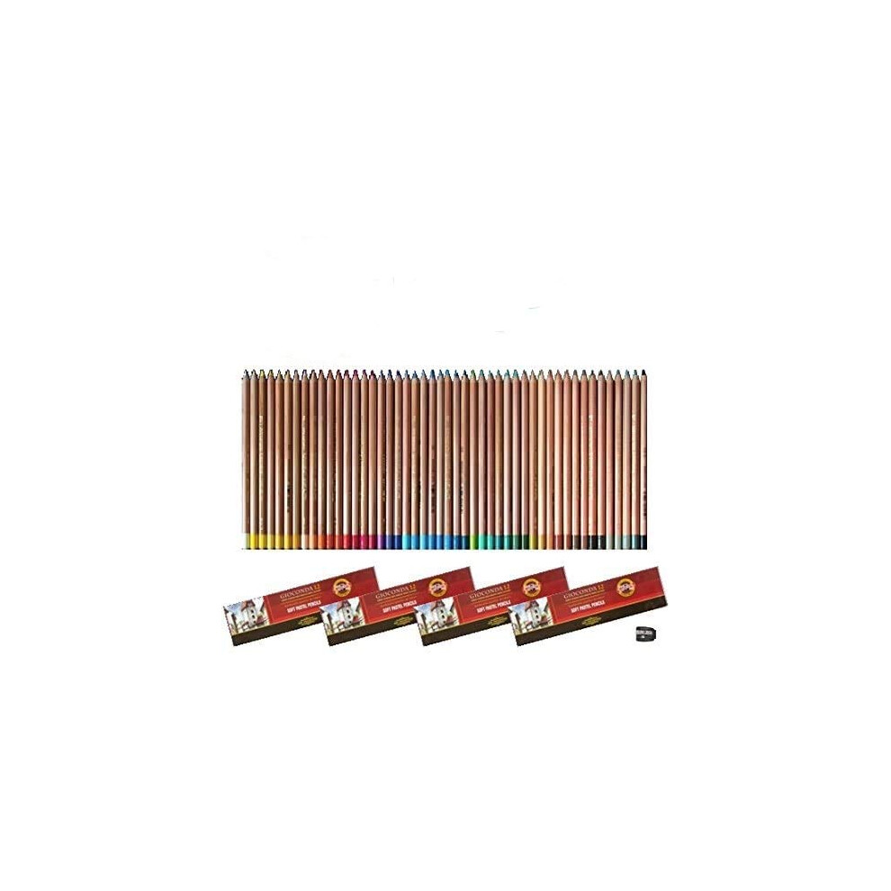 Gioconda Koh-I-Noor Soft Pencil Set 48 Pastel Pencils with Sharpener-image-OPC-PH829GV-NEW
