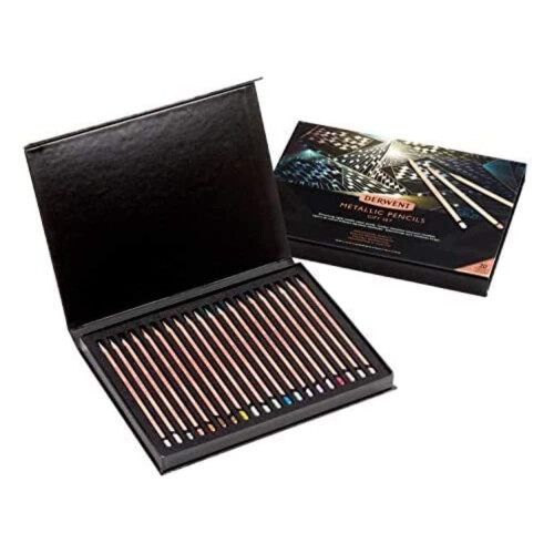 Derwent Derwent Metallic 20th Anniversary Set (20) Multicoloured, One Size, 2305598