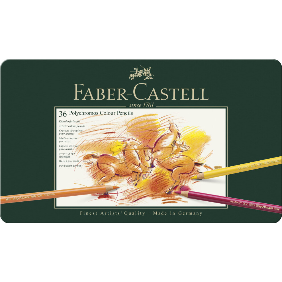Faber-Castell - Polychromos Colour Pencil, Tin Of 36 (110036)