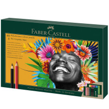 Faber-Castell Art & Graphic Polychromos Colour Pencil, Gift Set, Mixed Media Multicoloured, Polychromos Gift Set, For Art, Craft, Drawing, Sketching,