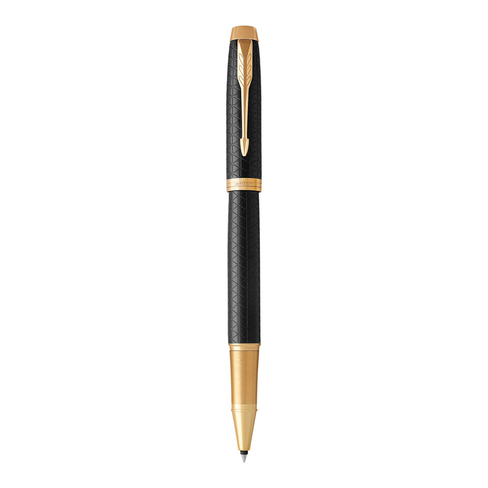 Parker IM Rollerball Pen | Premium Black | Fine Point Black Ink | Gift Box