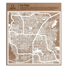 Las Vegas Paper Cut Map White 12?12 inches Paper Art