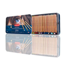 Derwent Lightfast Pencils Set Of 72 In Tin, 4mm Round Core, Premium Core Strength, Creamy Texture, Ideal For Fine Art Drawing & Colouring,