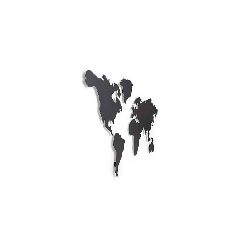 Umbra Mappit Wall Decor ? Magnet Board Map for Tracking Travels, Titanium Plated, Wall Art