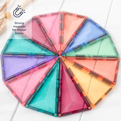 Connetix Pastel Geometry Pack, 40 Pieces 1
