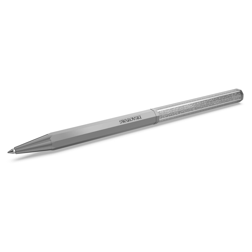 Swarovski Crystalline Ballpoint Pen, Octagon Shape, Tone Silver