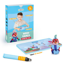Edurino Niki Starter Set - Word Games, Reading & Writing, Literacy - Educational Toy for Kids 4+ - Includes 1 x Niki Figurine, Ergonomic Pen and App