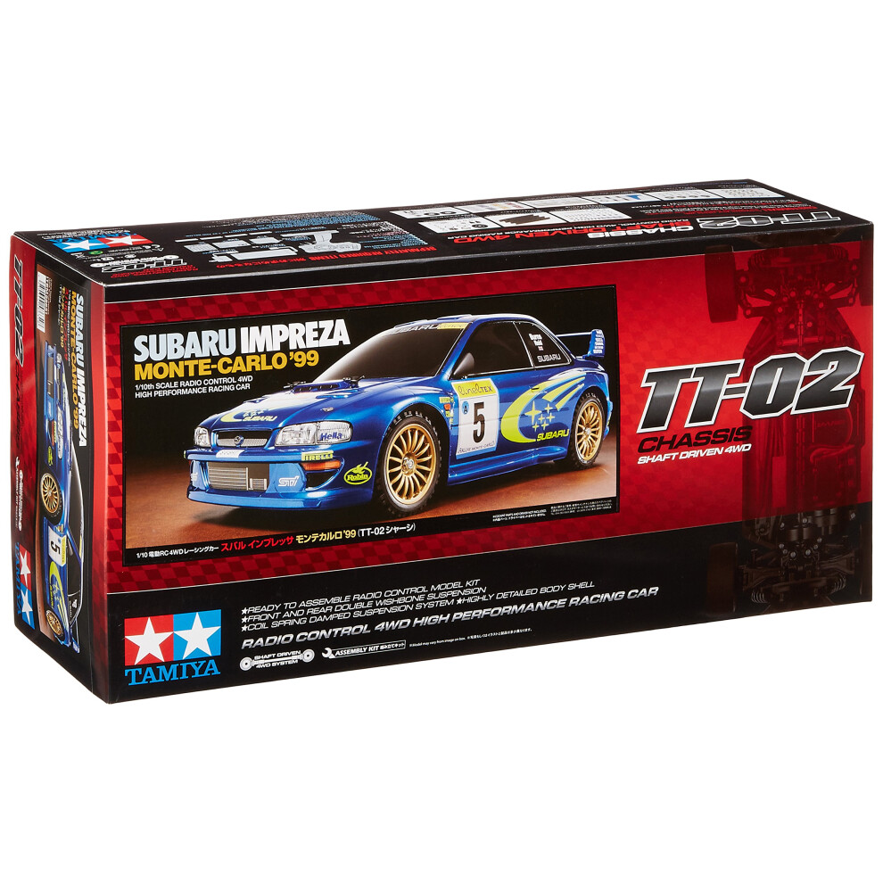 Tamiya 58632 ? 1:10 Rc Subaru Impreza Mc 99 Tt-02 Model Car