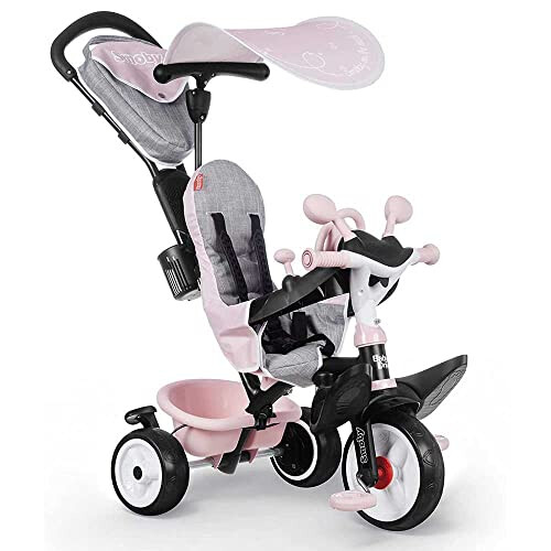 Tricycle ?volutif Smoby Baby Driver Plus - Rose 2