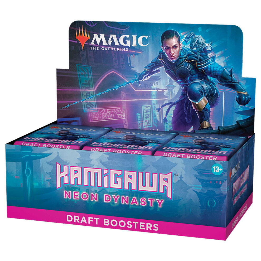 Magic The Gathering C91980001 Kamigawa Neon Dynasty Draft Booster Display Of 36 Packs, Multi