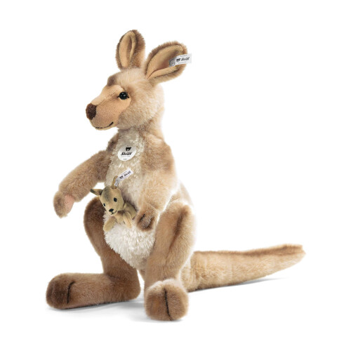 Steiff Steiff Kango Kangaroo With Baby (Beige), 064623