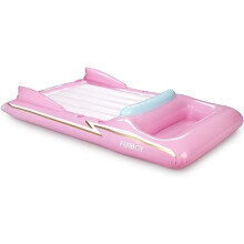 FUNBOY Giant Inflatable Luxury Pink Retro Convertible Classic Sports Car Pool Float, Two Cupholders for Summer Pool Parties and Entertainment