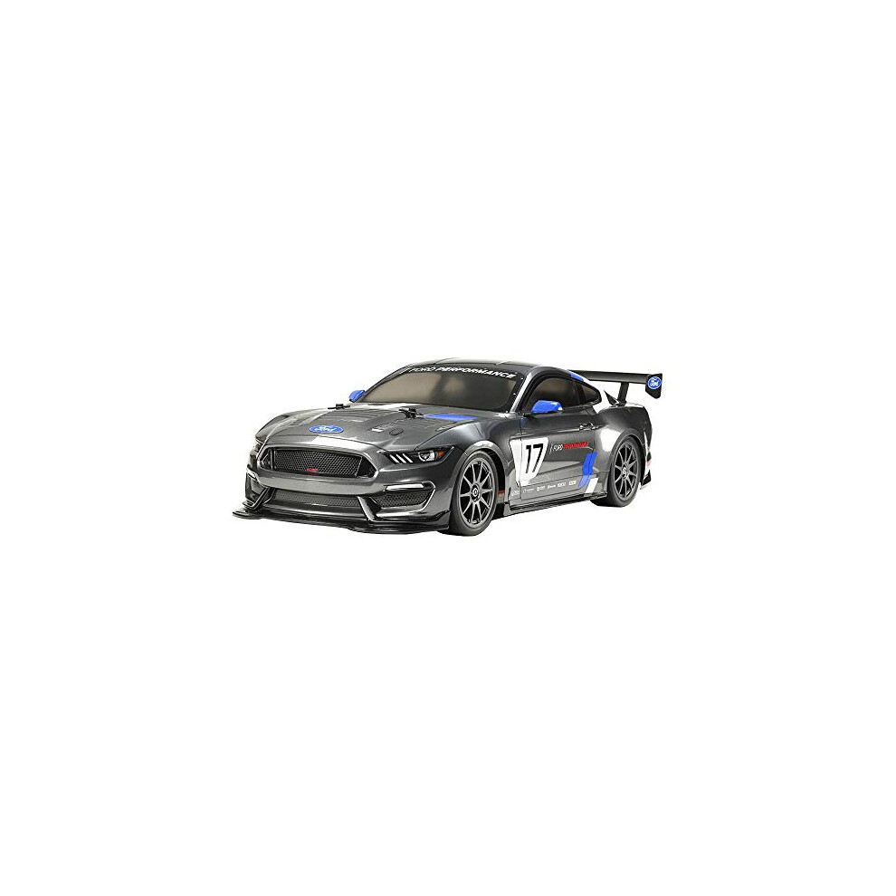 Tamiya Ford 58664 1:10 Rc Mustang Gt4 Tt-02 Remote Controlled Car/Vehicle Model Building Kit Hobby Assembly, Grey