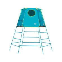 TP Toys Explorer Metal Climbing Frame with Platform & Den | TP852 | 18 Months-Low 12 Years-Full Height | Blue | Outdoor & Garden Toys for Kids