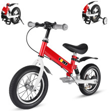 YBIKE 2 in 1 Kids Bike, 14 Inch Kids Balance Bike for 1-7 Years Old, Balance Bike with Pedals, Shock Absorber, Fenders, Brakes, Adjustable Handlebars
