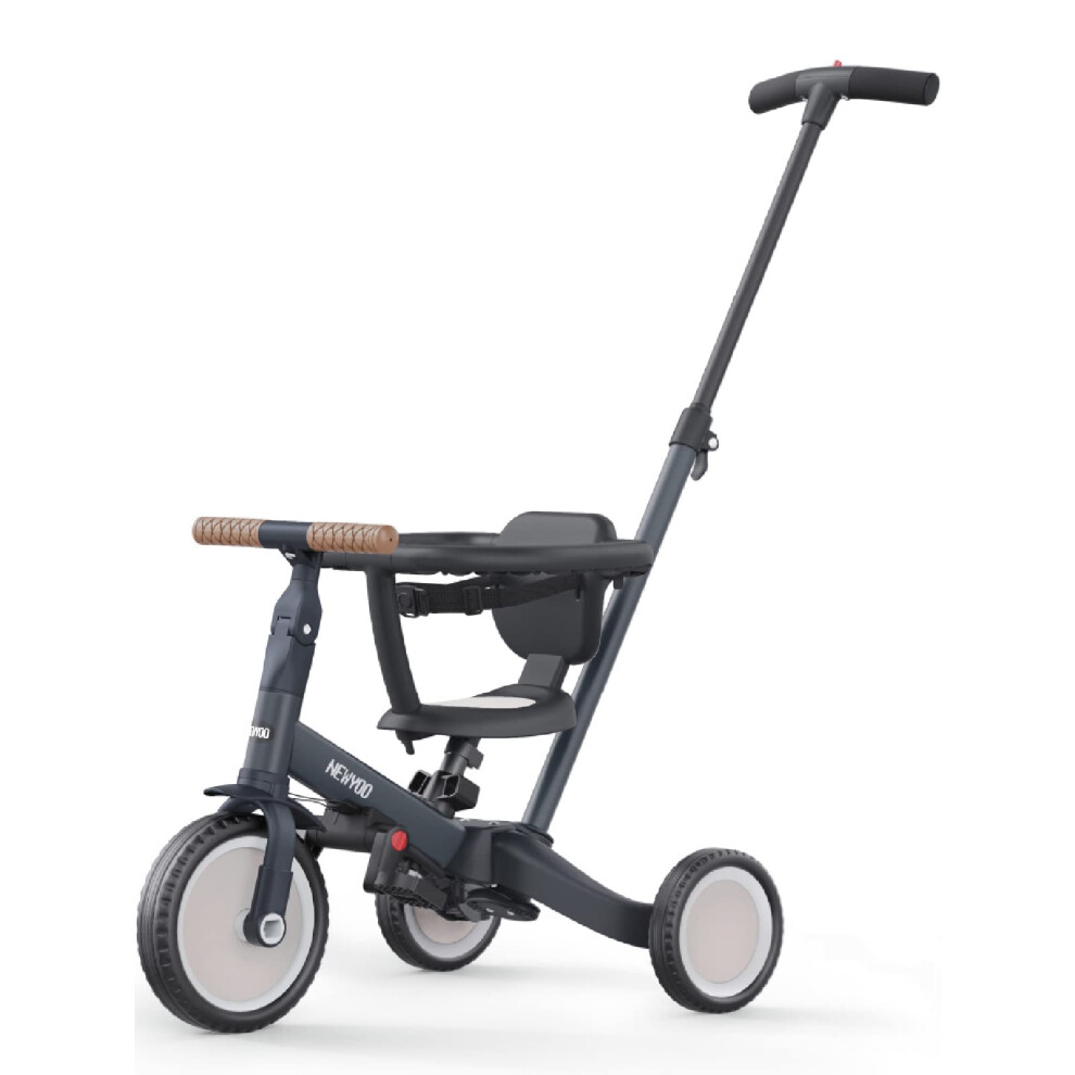 newyoo Toddler Trike with Parent Handle for 1-3 year old, Toddler Bike, Baby Balance Bike, Birthday Gift & Ride-On Toy for Boy & Girl, 5 in 1 Kids