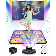 Acelufly Electronic Dance Mat, Interactive Dance Mat for TV with Camera, Christmas/Birthday/Valentine's Day Gifts Dance Game Mat for Boys Girls Kids