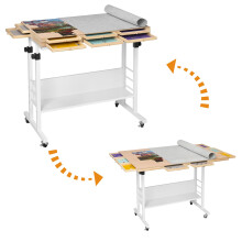 Tektalk 2000/1500/1000 Piece Foldable Puzzle Board with Height Adjustment, Jigsaw Puzzle Table with Cover & 8 Sorting Trays/Drawers, Puzzle Easel with