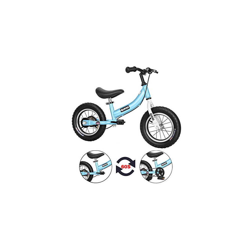 Qiani Balance Bike 2 in 1 for Toddlers,Kids 2 3 4 5 6 7 Years Old,Balance to Pedals Bike,12 14 16 inch Kids Bike,with Pedal kit,Stabilisers,Brakes-image-OPC-PH82CWV-NEW
