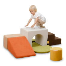 BanaSuper Kids Soft Play Set, Baby Foam Climbing Blocks, Climb and Crawl Foam Blocks, Toddler Indoor Soft Playground for Sensory Motor Skills,