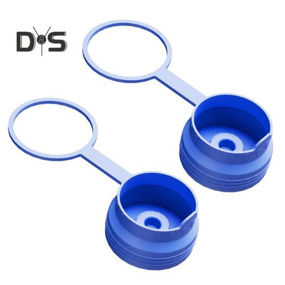 (as the picture, 2pcs) 1/2/3/4pcs 5 Gallon Water Jug Cap Silicone Bucket Lid Leak Proof Reusable Sealed Lid No Spill Replacement Cap For 55mm Bottled Water Dispenser