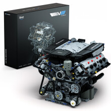 Nifeliz V8 Engine Building Set, Exclusive Advanced Collector's Engine Model to Build, Physical Science Experiment Toy for Adults, Home or Office
