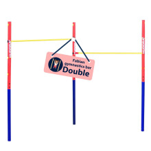 HUDORA Gymnastics Bar Fabian Standard/Pro - Single/double gymnastics bar for children & adults - 4 level height-adjustable gymnastics bar - Sturdy