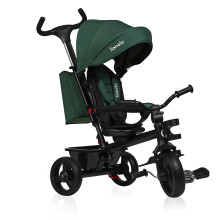 LIONELO Haari 2in1 Kids Tricycle Stroller for toddlers 1-5 Years Up to 25kg Parent steering control Swivel seat Three wheeler Bike Harness Canopy