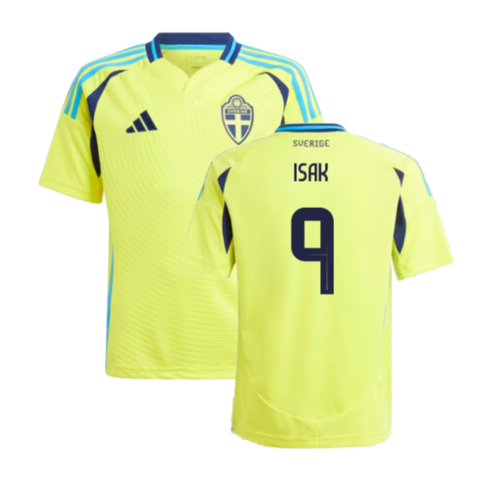Adidas (Sb) 2024-2025 Sweden Home Shirt (Kids) (Isak 9)