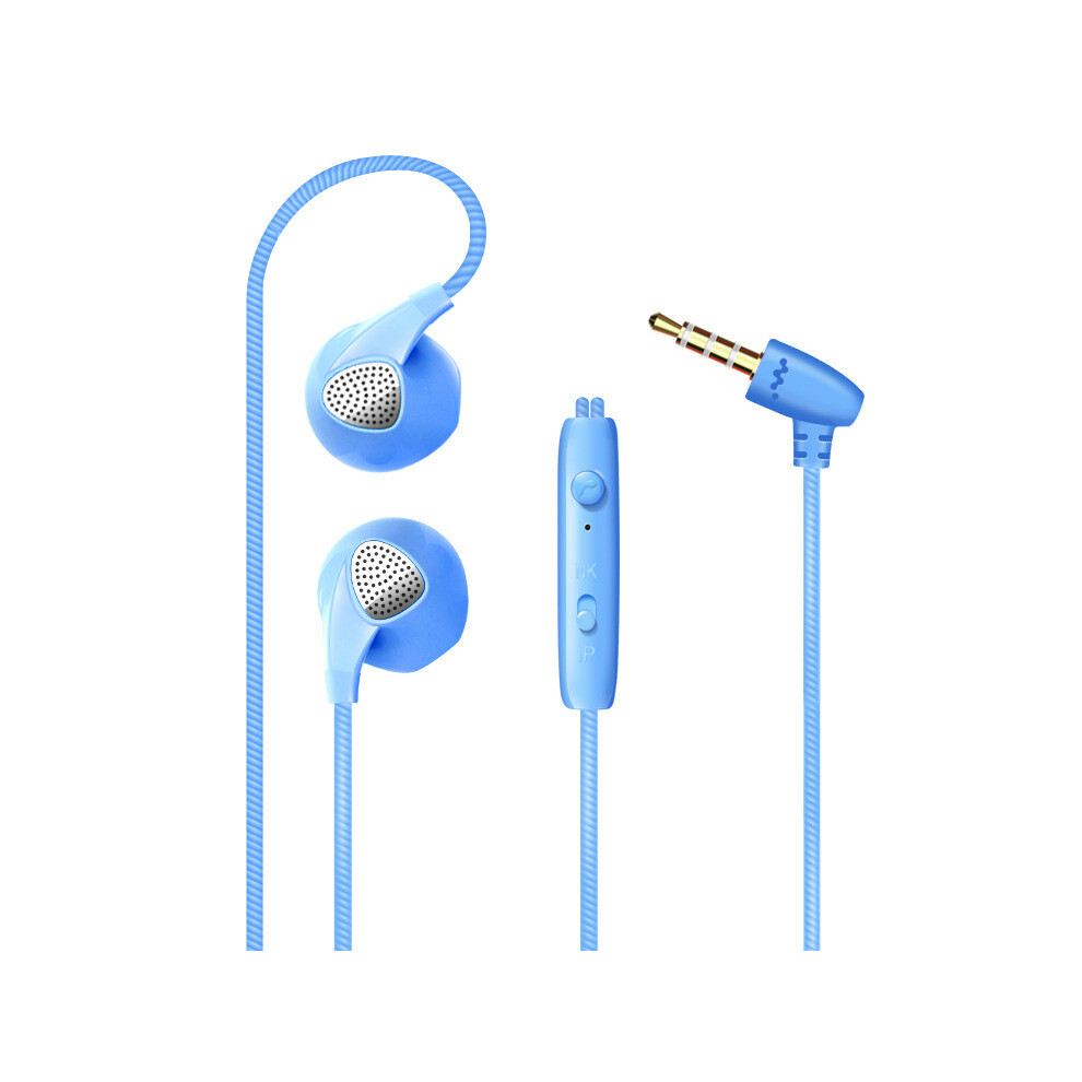 (Blue) Earphones Headphones Sport With Mic Sports Running Gym Mp3 Phone For-image-OPC-PH82DQH-NEW