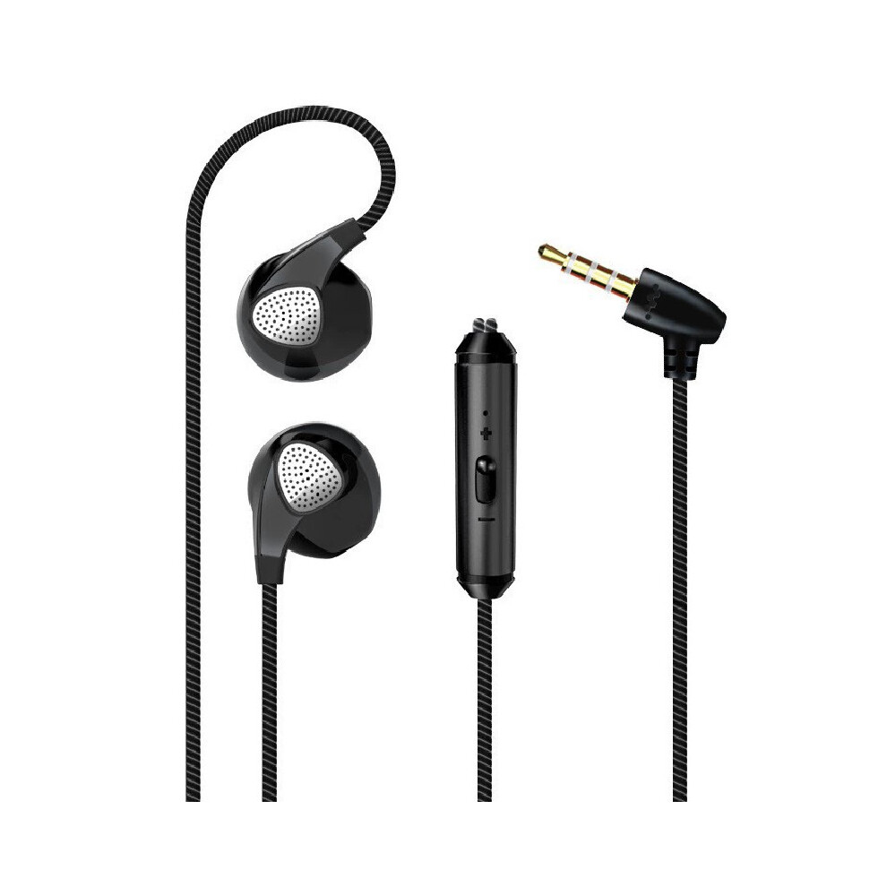 (Black) Earphones Sport Headphones With Mic Sports Running Gym Phone Mp3 For-image-OPC-PH82DRB-NEW