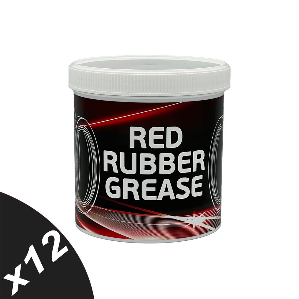 Syntol Rubber Grease Â Premium Vegetable-Based Grease For Rubber Seal Compatibility 12X500g Red 5056820576503