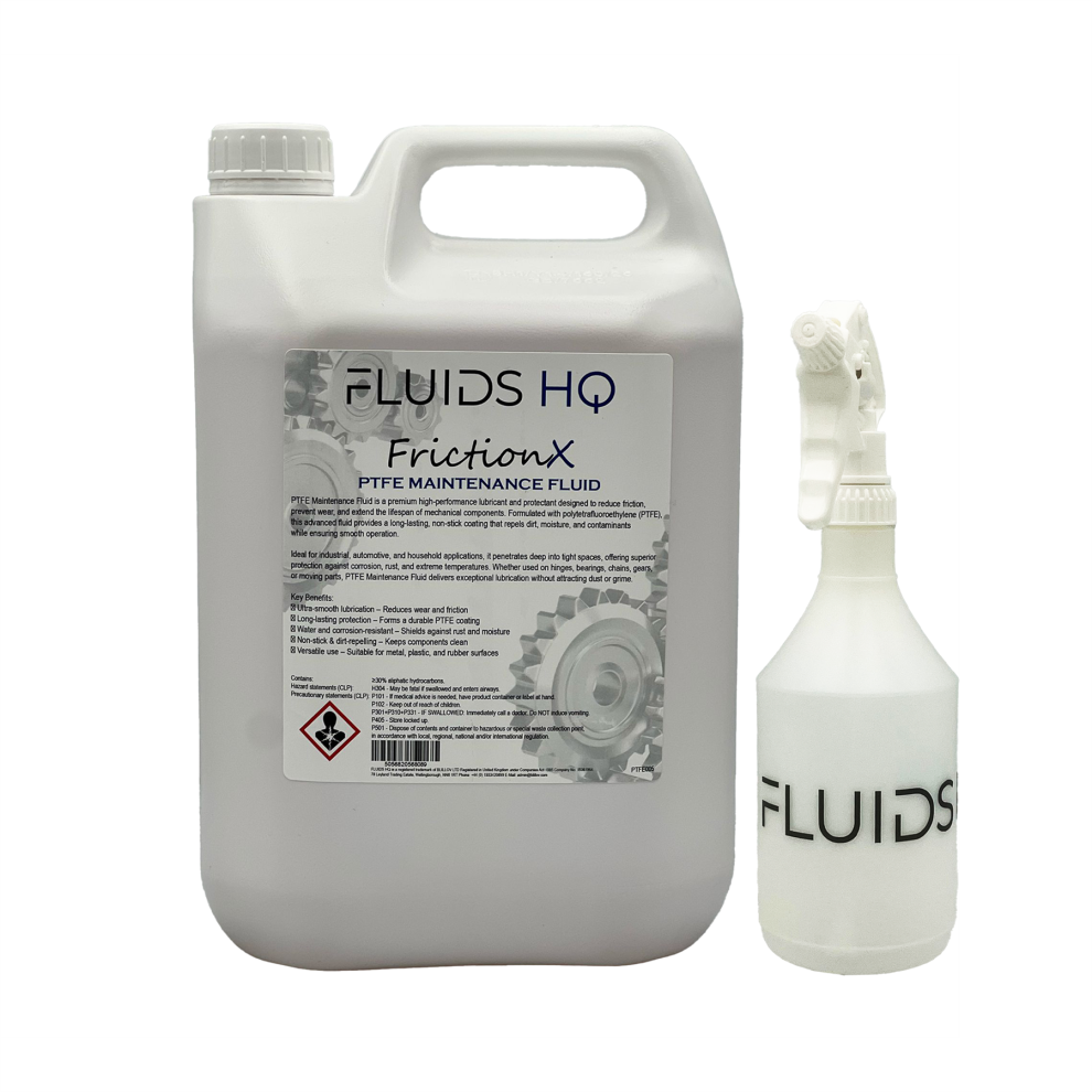 5L Maintenance Fluid Ptfe Lubricant Protectant Anti-Friction Fluid +Spray Bottle 5056820573410