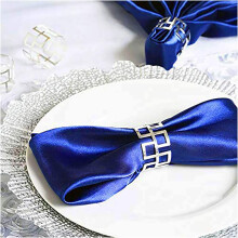 12PCS Metal Napkin Rings,Napkin Buckle Hoop,Metal Napkin Ring Set,Serviette Holder Buckles,Silver Napkin Holders