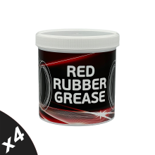 Syntol Red Rubber Grease – Premium Vegetable-Based Grease for Rubber Seal Compatibility 4x500g