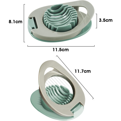 2 Pack Egg Slicer With Stainless Steel Wire , Multifunctional Egg Cutter For Slicing Eggs Ham Fruit 1
