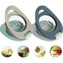 2 Pack Egg Slicer With Stainless Steel Wire , Multifunctional Egg Cutter For Slicing Eggs Ham Fruit