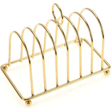 Bread Loaf Stand Toast Rack Holder Food Stand Countertop Baking Shelf Irontoast Rack For Kitchen Bakeware Gold