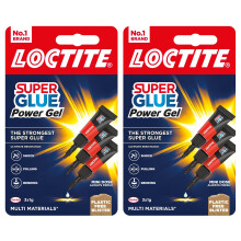 Loctite Mini Trio Super Glue Gel for High-Quality Repair for All Materials, 6x1g