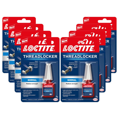 Loctite Loctite Medium Strength Easy to Use Threadlocker Transparent Adhesive 5g, 8 Pack