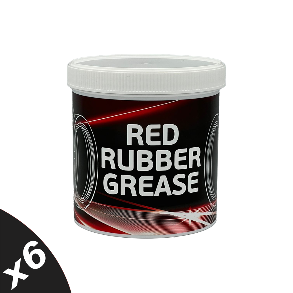 Syntol Rubber Grease Â Premium Vegetable-Based Grease For Rubber Seal Compatibility 6X500g Red 5056820575704