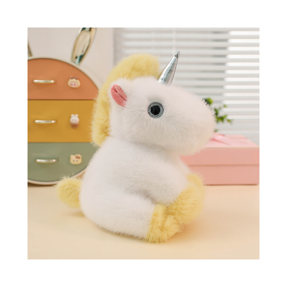 (Yellow Unicorn) Elephant Unicorn Bear Rabbit Plush Doll Childrens Girl Cartoon Toy Gift-image-OPC-PH82MYG-NEW