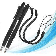 2 Pieces Universal Stylus Pen Touch Screen Stylus Writing Pen Drawing Pen for Phone Tablet PCs Laptops (Black)