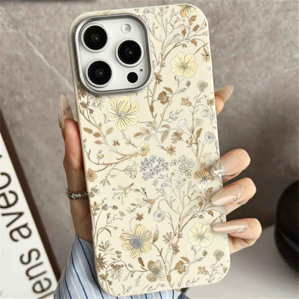 (antique white, Samsung Galaxy S21 FE) Printed Patterned Floral Phone Cover Case Covers Silicone TPU For Xiaomi Samsung Iphone Shockproof Resistant Phone Cover Cell Phone Case