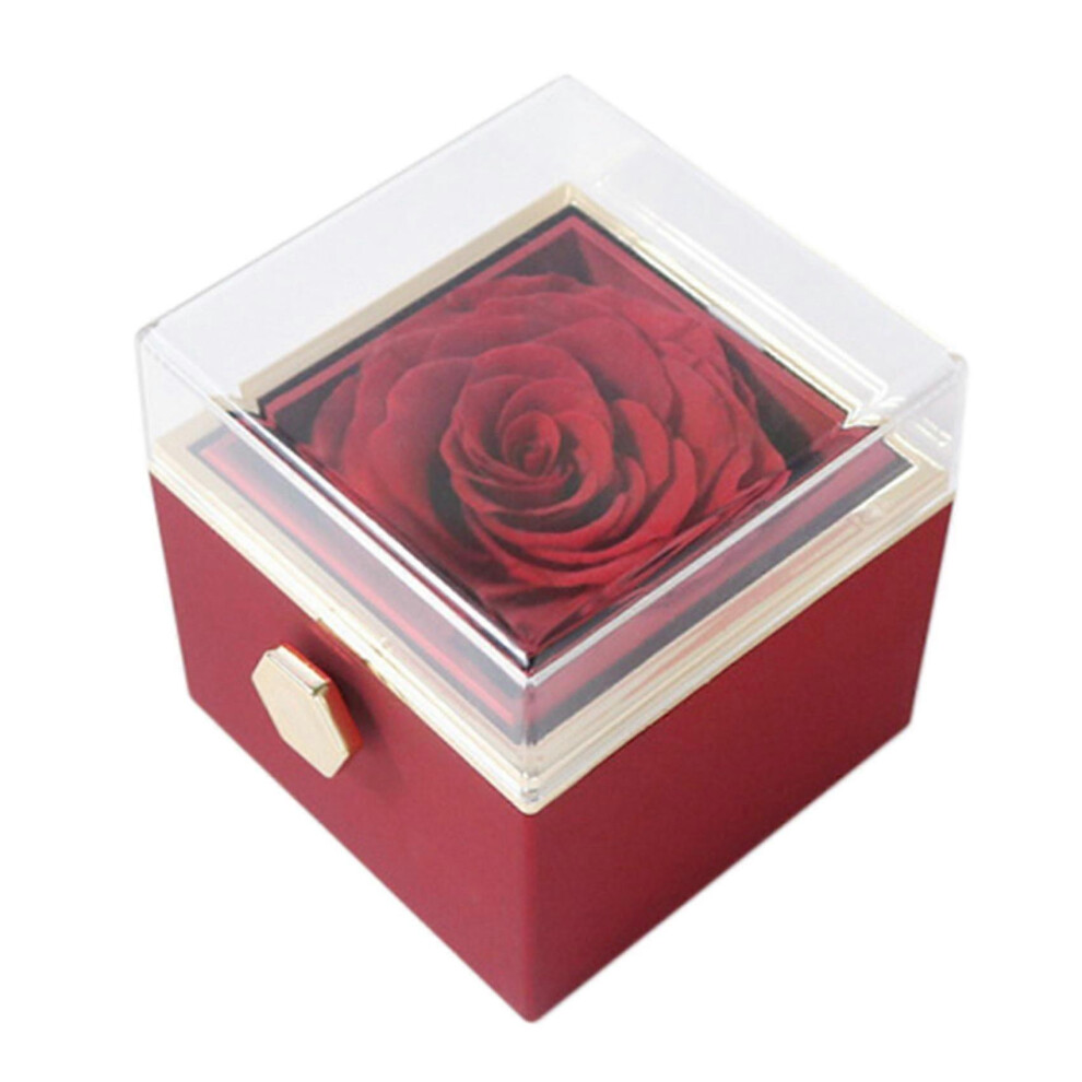 Photos - Power Tool Accessory Kikidex  Eternal Rose Floral Rotating Jewelry Necklace Box Valentine's Day Gift compatible with Wife Girlfrie (As show, One size)