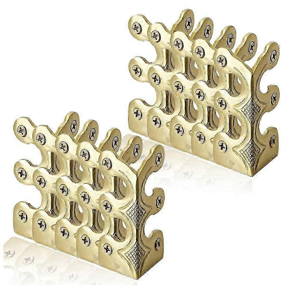 (As Show, One Size) 10Pcs Baseboard Corner Protectors-Brass Skirting Board Corner Protectors,Decorative Protector Cover 4909775687354