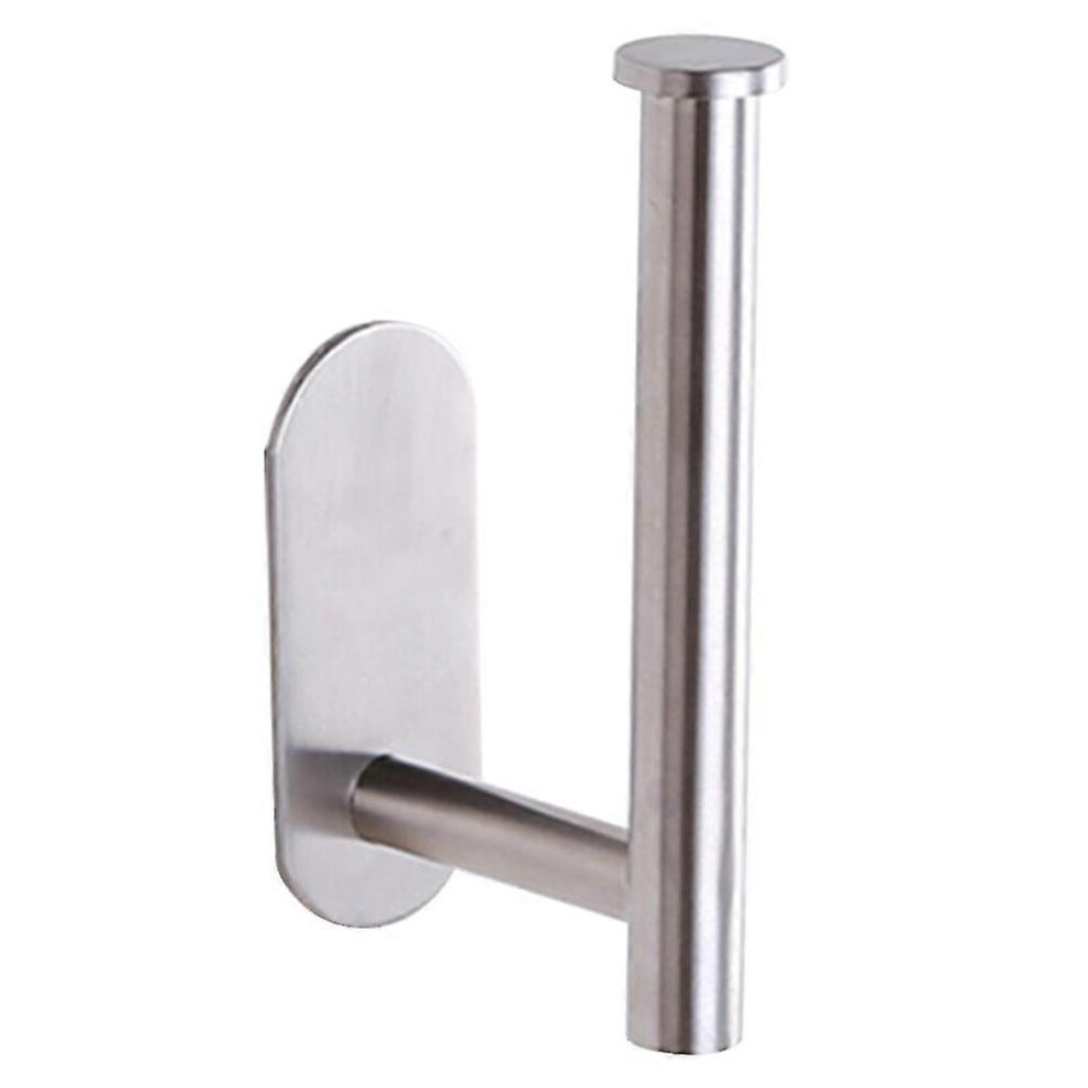 (As show, One size) Stainless Steel Toilet Tissue Holder Punch-free Toilet Paper Holder Rack New-image-OPC-PH82VM2-NEW