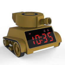 (As show, One size) Starlight-children's Day Night Tank Alarm Clock With Night Lights For Boy Child